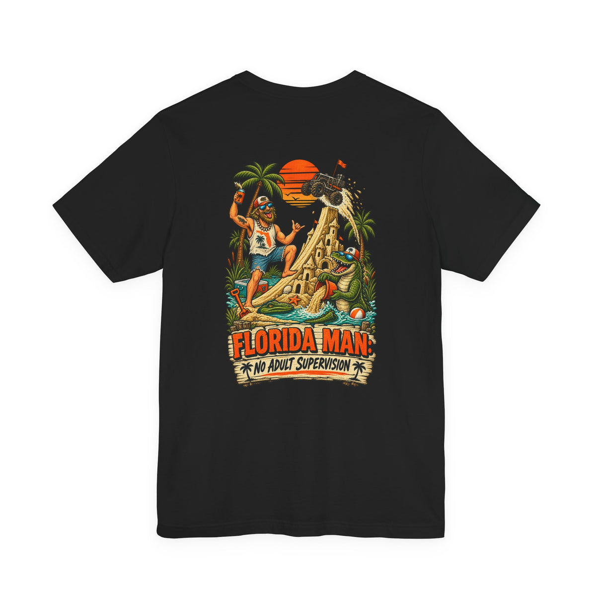 No Adult Supervision Florida Man T-Shirt | Blue Collar Built Designs
