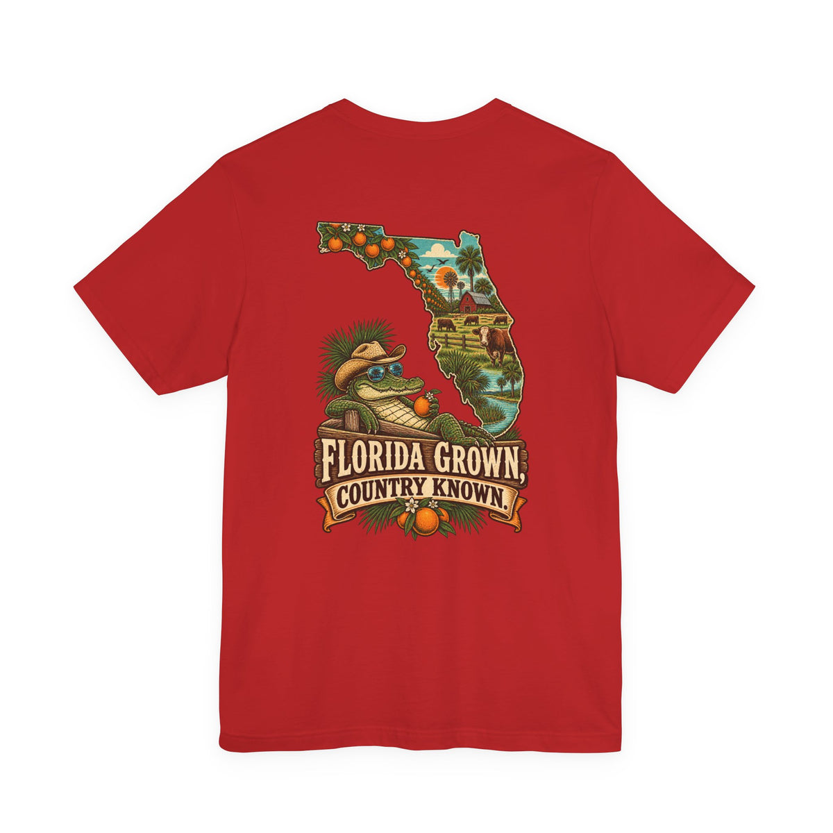 Florida Grown Country Known T-Shirt | Blue Collar Built Designs