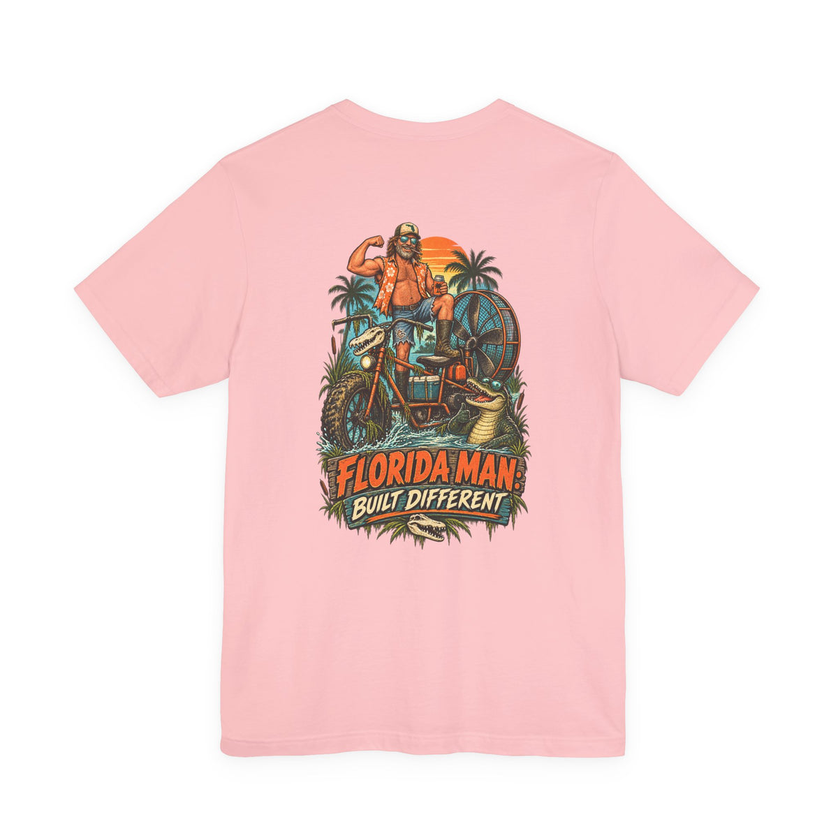 Built Different Florida Man Graphic T-Shirt | Blue Collar Built Designs