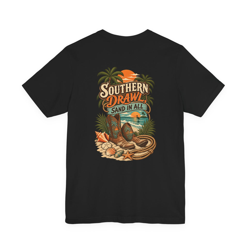 Southern Drawl Sand in All Florida T-Shirt | Blue Collar Built Designs