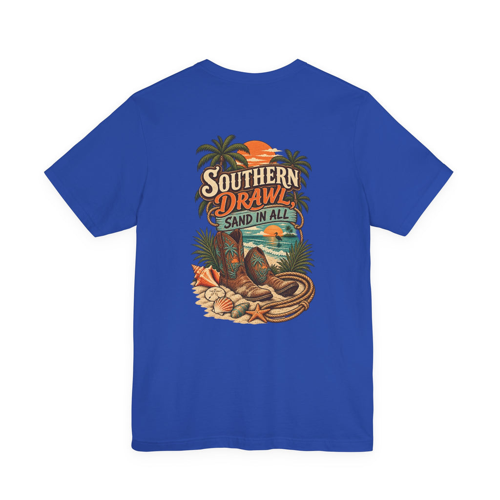Southern Drawl Sand in All Florida T-Shirt | Blue Collar Built Designs