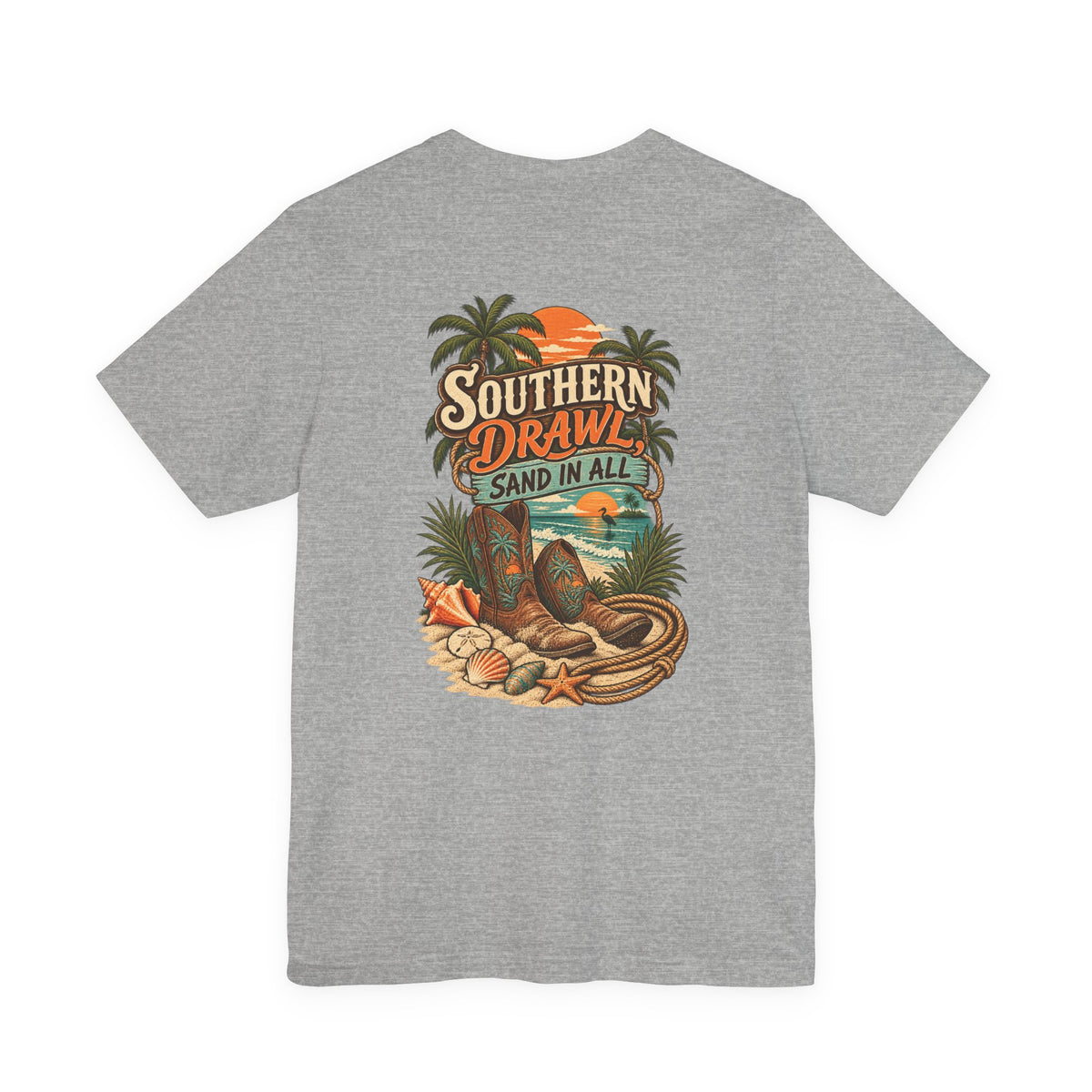 Southern Drawl Sand in All Florida T-Shirt | Blue Collar Built Designs