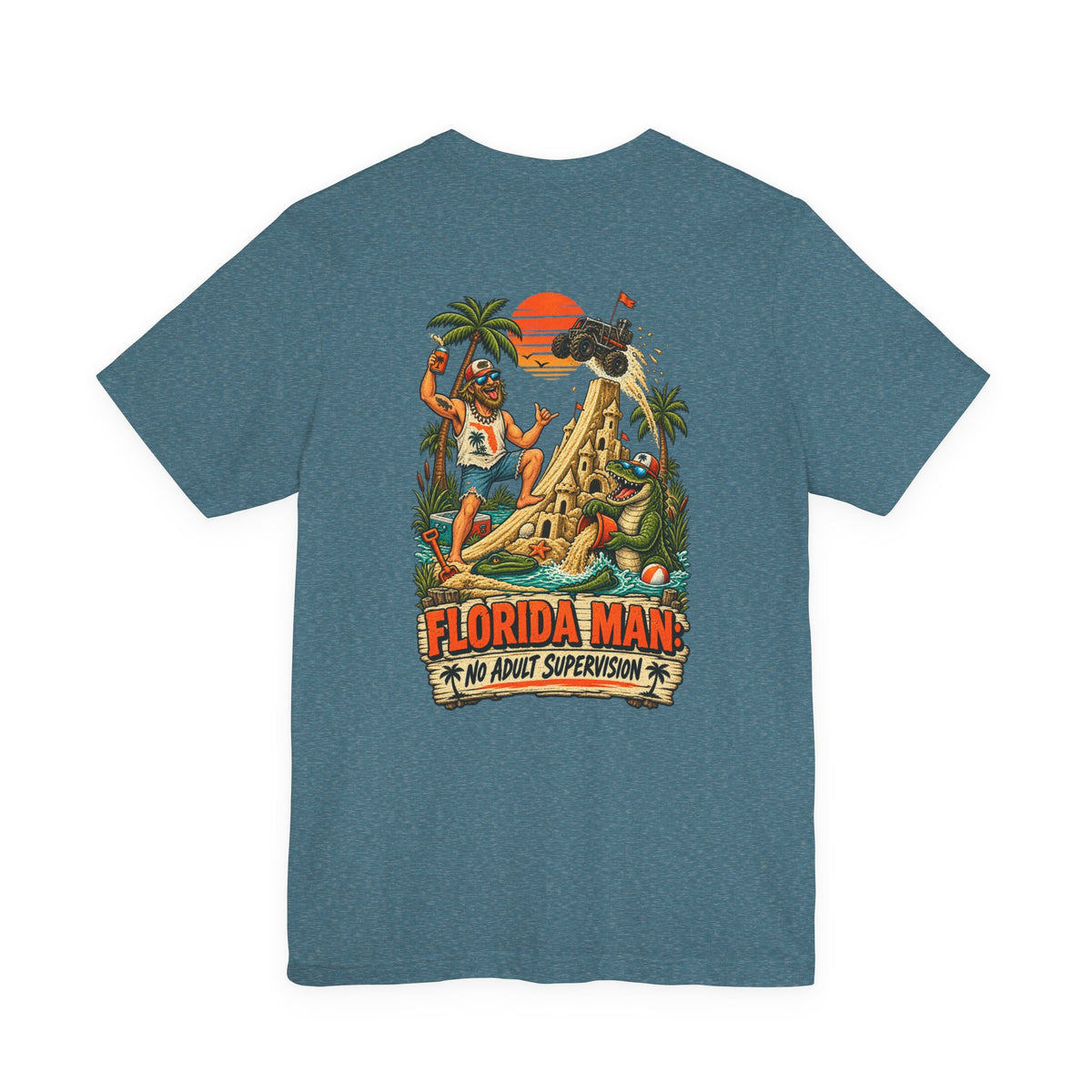 No Adult Supervision Florida Man T-Shirt | Blue Collar Built Designs