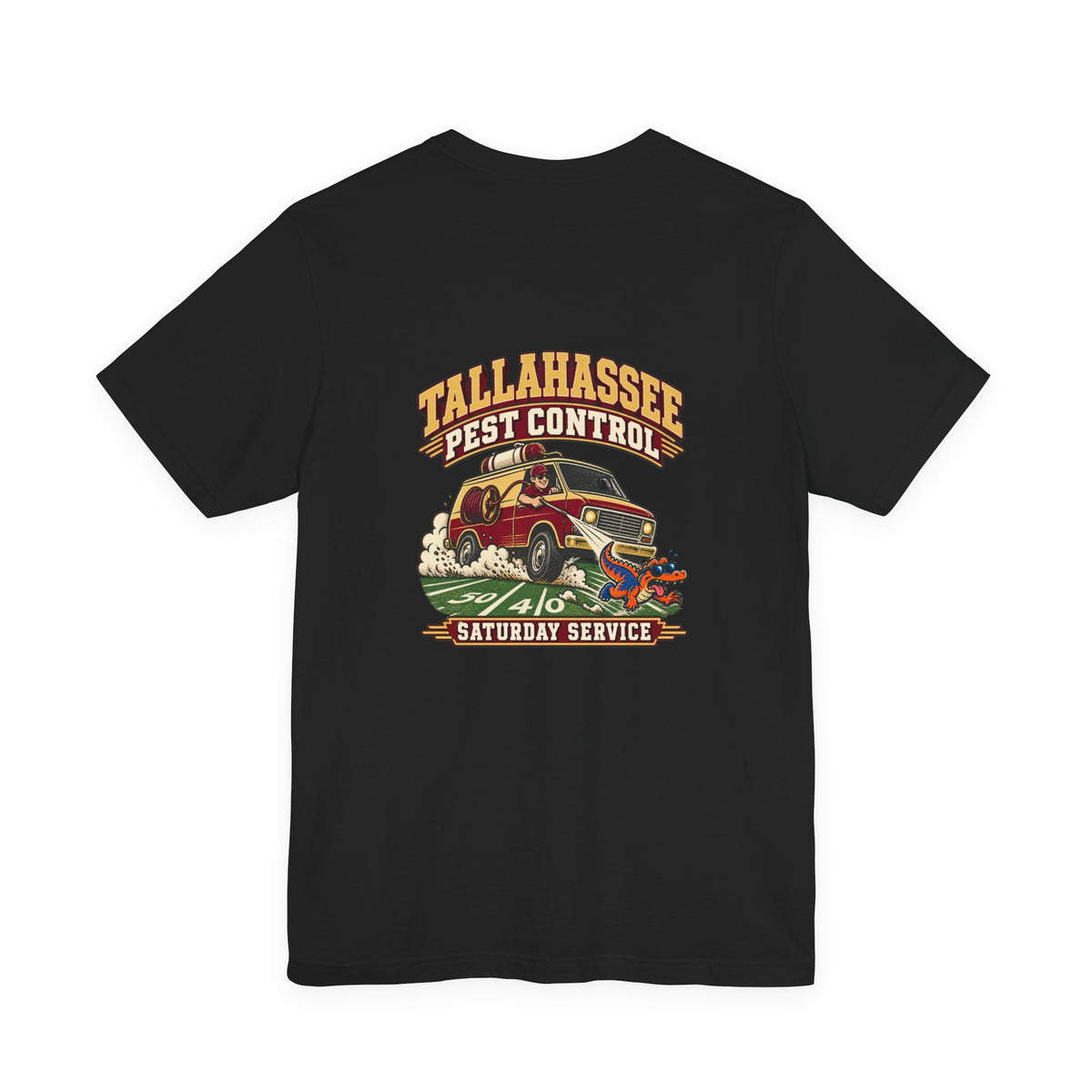 Tallahassee Pest Control — Saturday Service | Vintage Football Graphic Tee