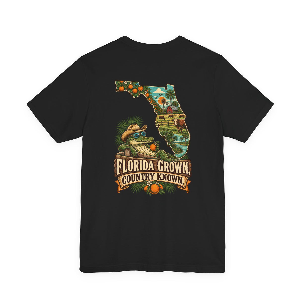 Florida Grown Country Known T-Shirt | Blue Collar Built Designs