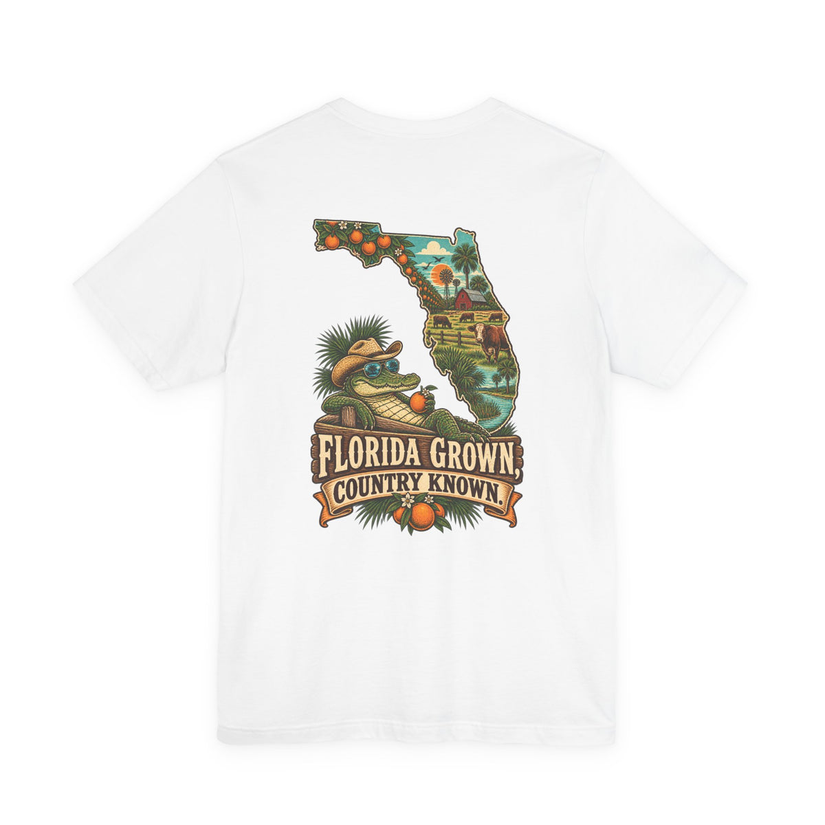 Florida Grown Country Known T-Shirt | Blue Collar Built Designs