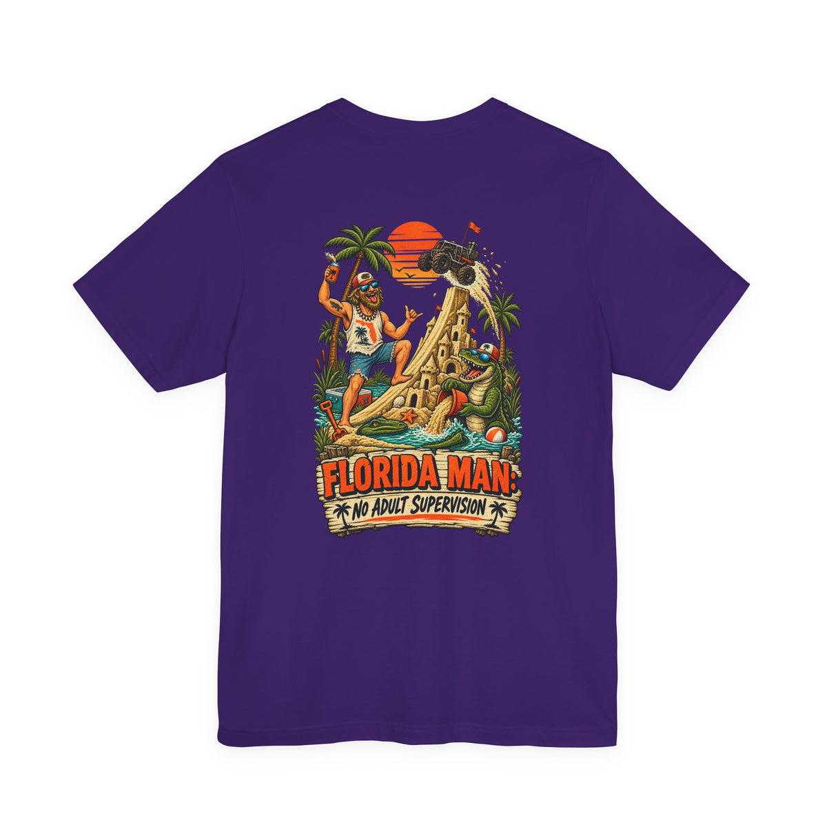 No Adult Supervision Florida Man T-Shirt | Blue Collar Built Designs