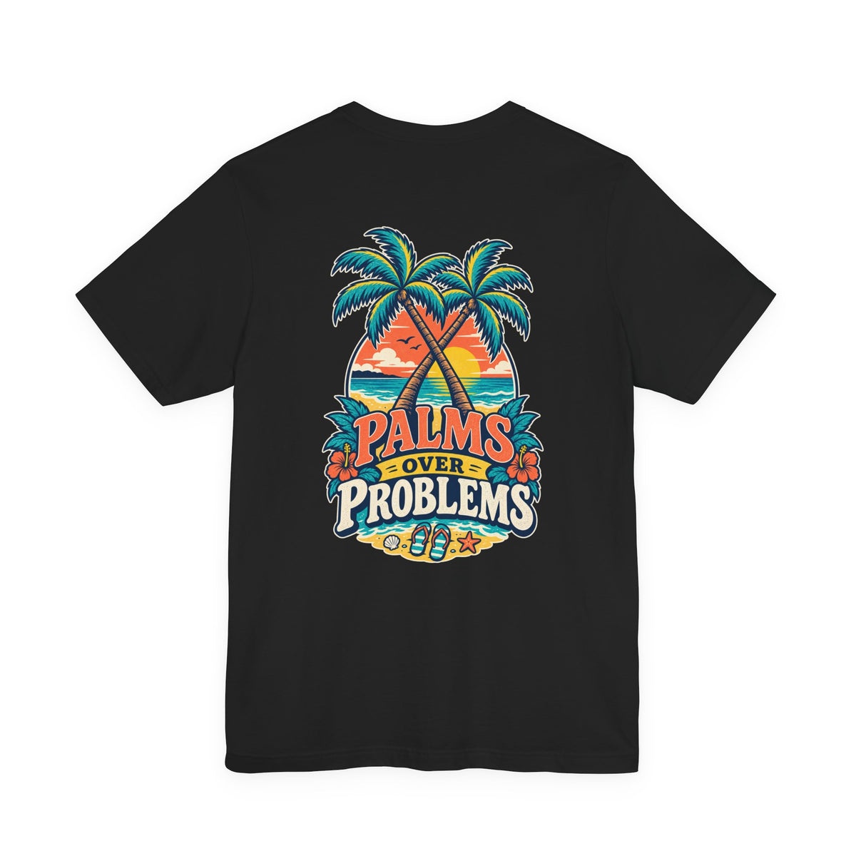 Palms Over Problems Florida Graphic T-Shirt | Blue Collar Built Designs