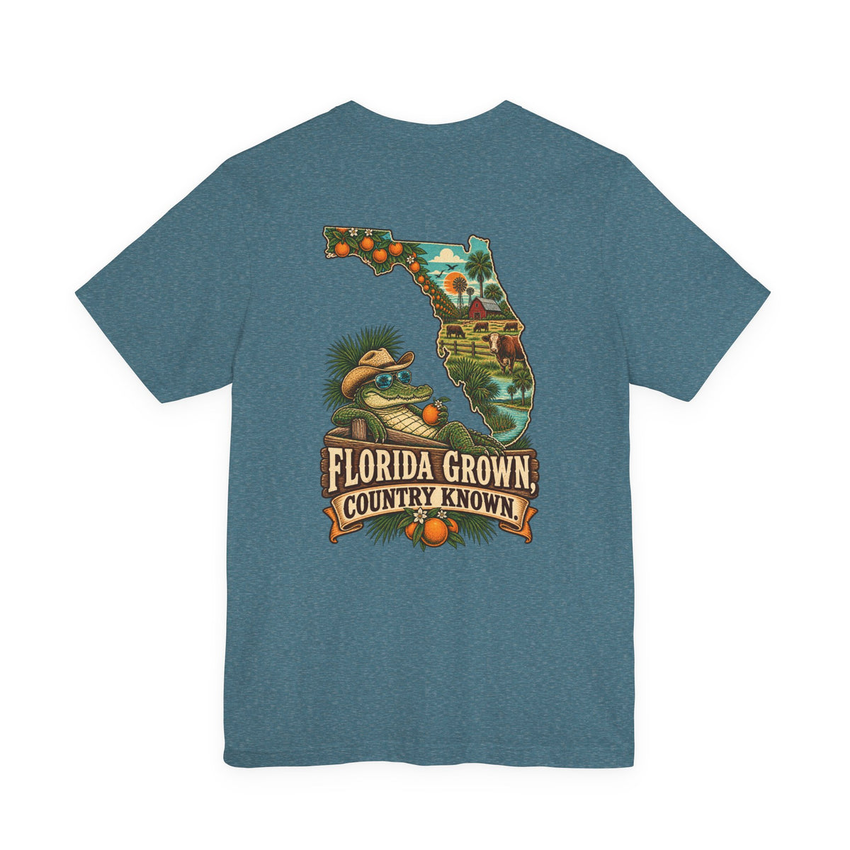 Florida Grown Country Known T-Shirt | Blue Collar Built Designs