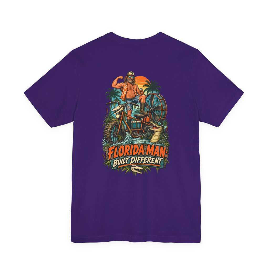 Built Different Florida Man Graphic T-Shirt | Blue Collar Built Designs