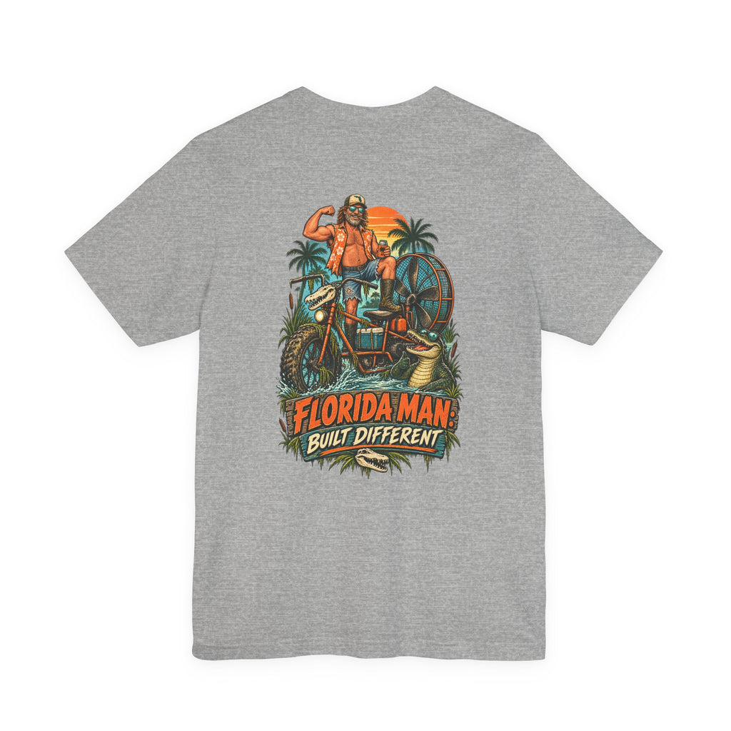 Built Different Florida Man Graphic T-Shirt | Blue Collar Built Designs