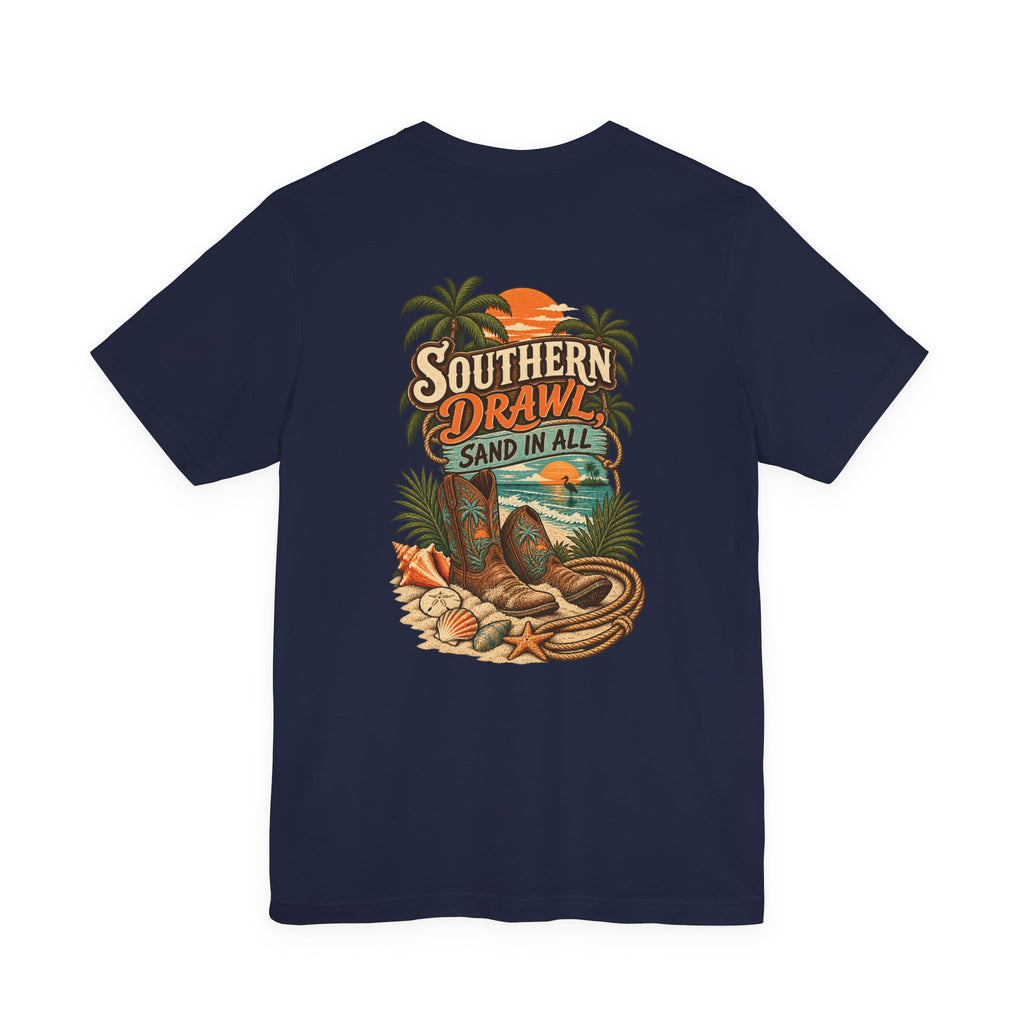 Southern Drawl Sand in All Florida T-Shirt | Blue Collar Built Designs