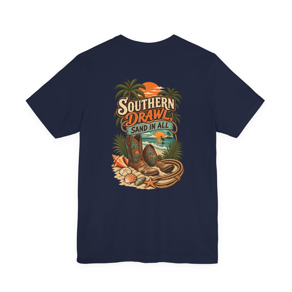 Southern Drawl Sand in All Florida T-Shirt | Blue Collar Built Designs