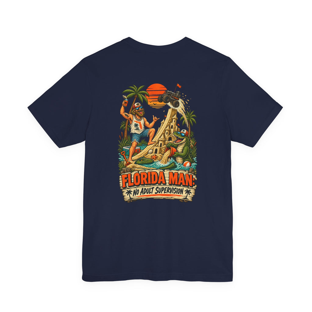 No Adult Supervision Florida Man T-Shirt | Blue Collar Built Designs