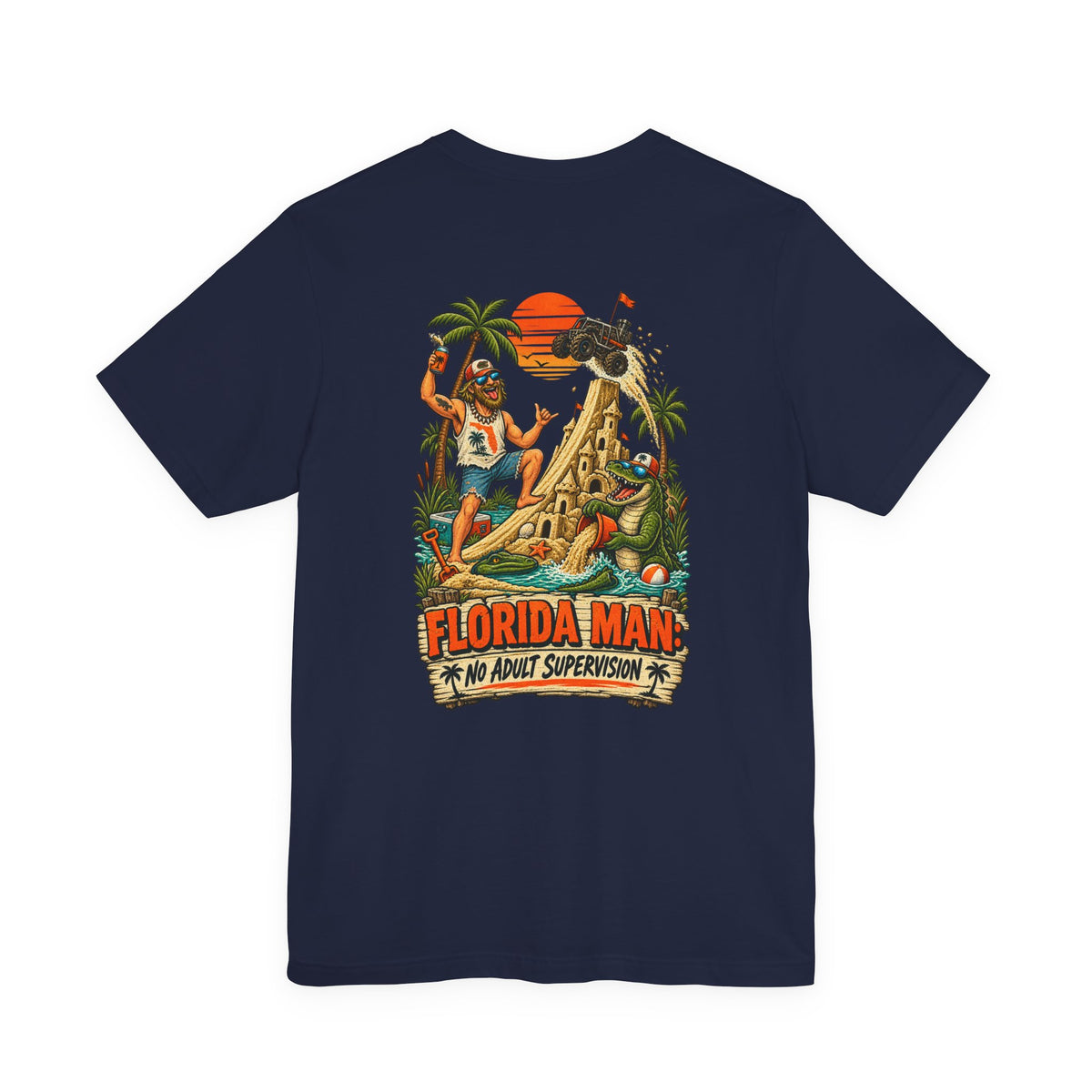 No Adult Supervision Florida Man T-Shirt | Blue Collar Built Designs