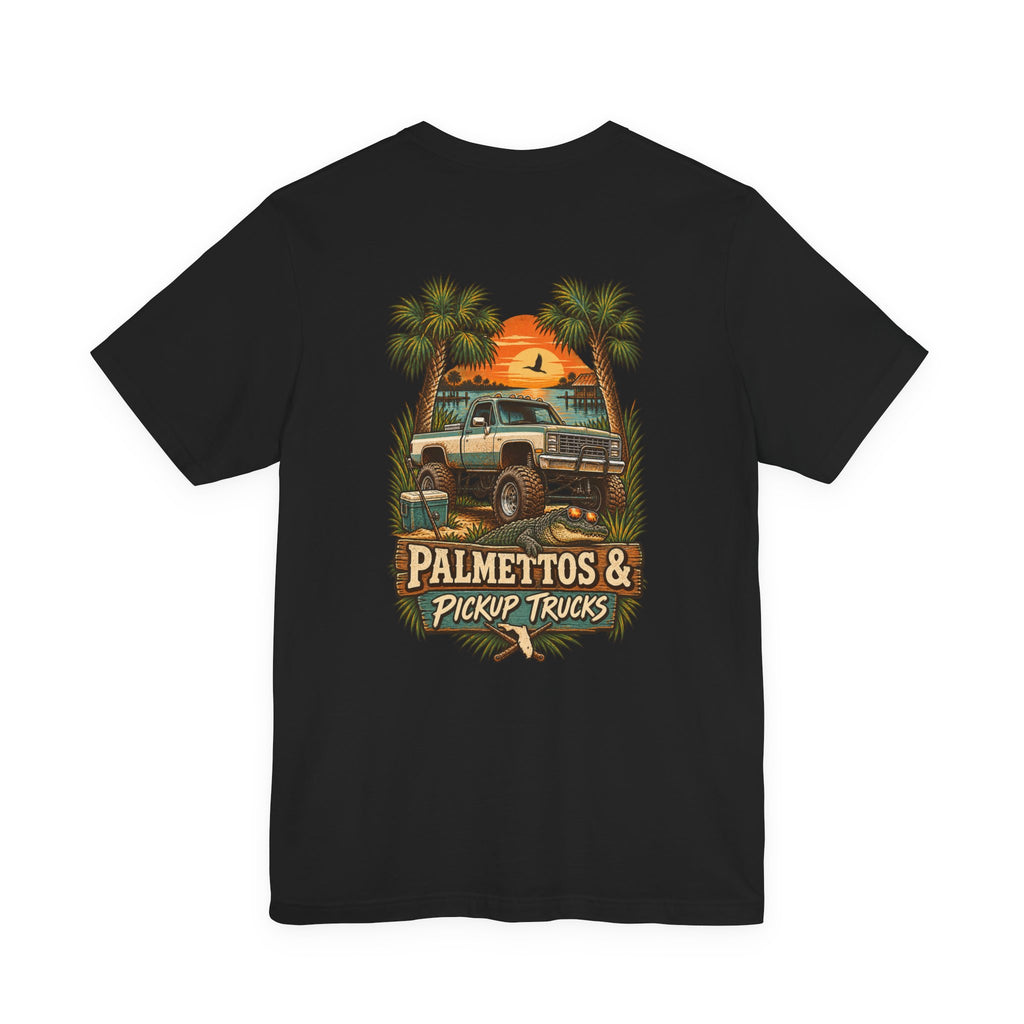 Palmettos & Pickup Trucks Florida T-Shirt | Blue Collar Built Designs