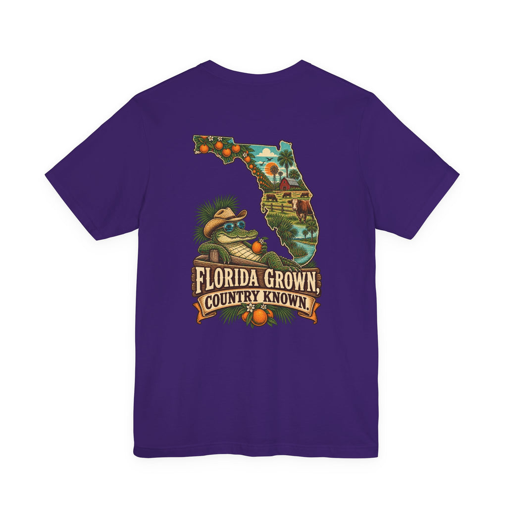 Florida Grown Country Known T-Shirt | Blue Collar Built Designs