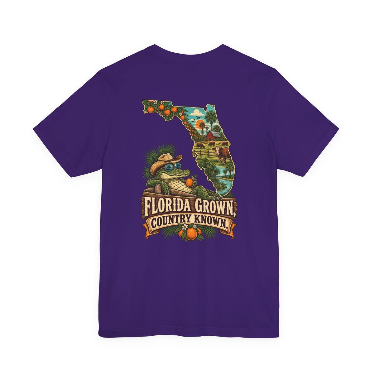 Florida Grown Country Known T-Shirt | Blue Collar Built Designs