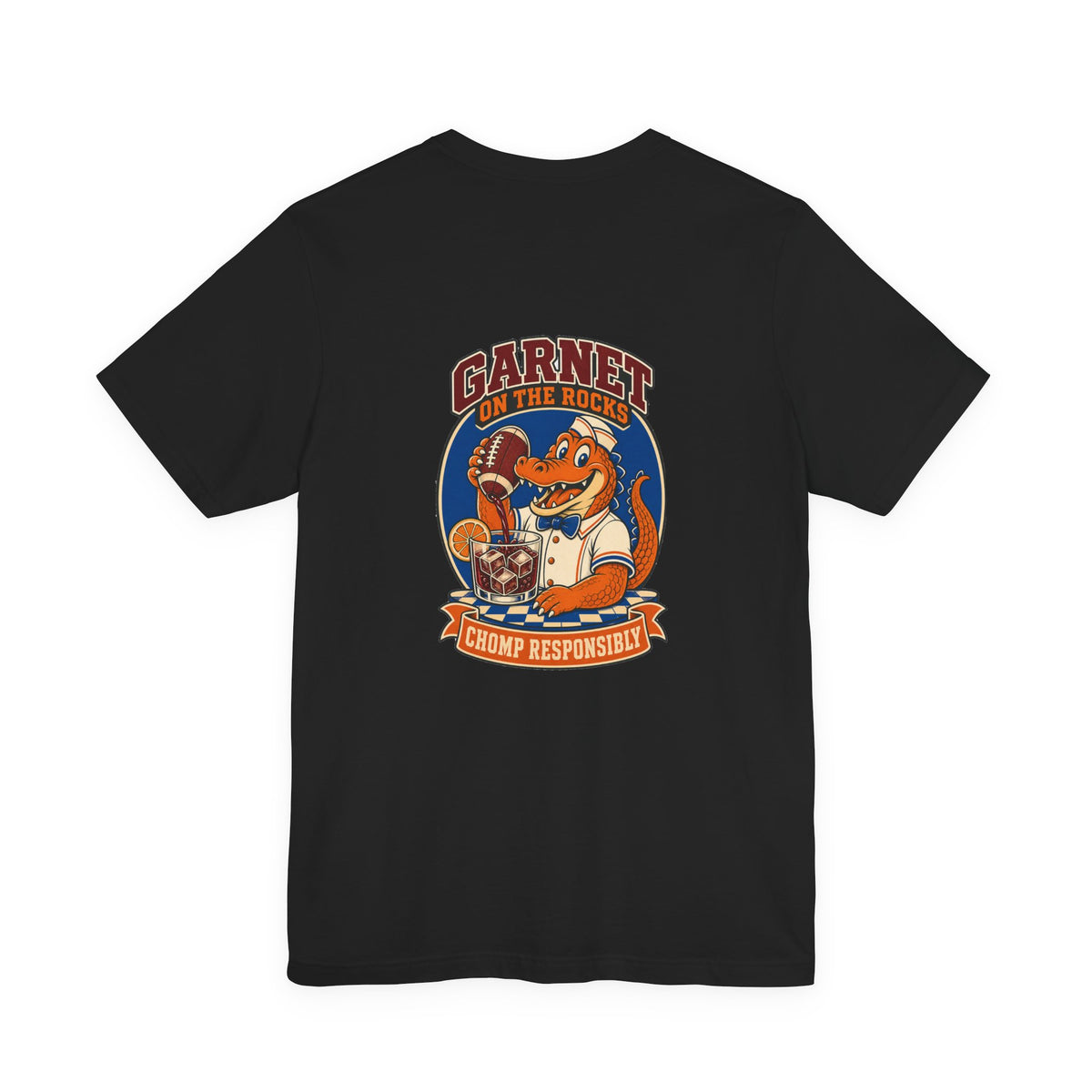 Garnet on the Rocks — Chomp Responsibly | Vintage Football Graphic Tee