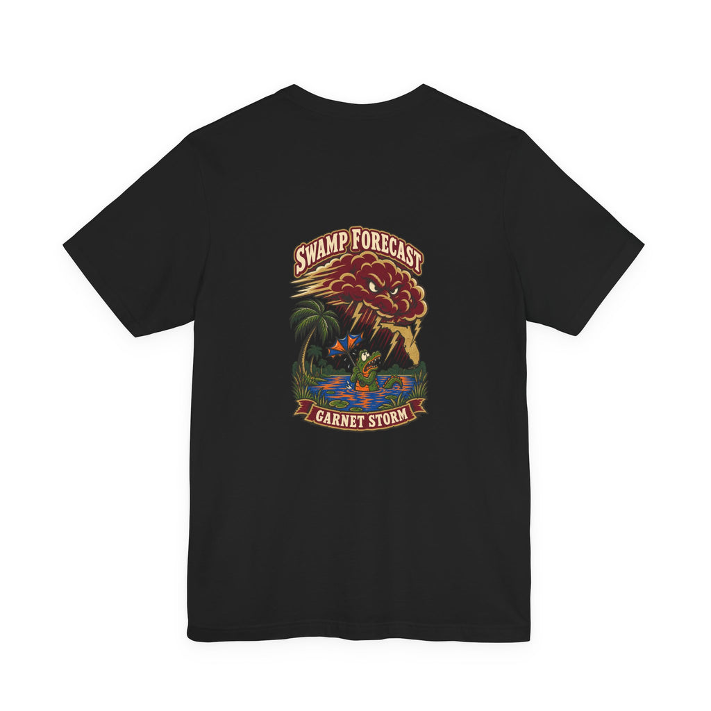 Swamp Forecast — Garnet Storm | Vintage Football Graphic Tee