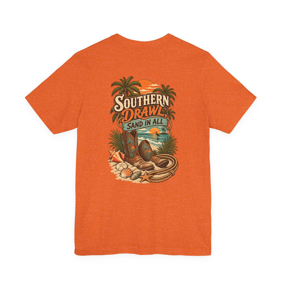 Southern Drawl Sand in All Florida T-Shirt | Blue Collar Built Designs