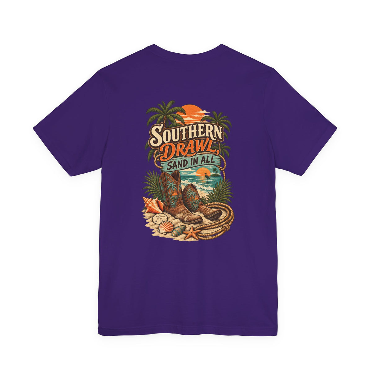 Southern Drawl Sand in All Florida T-Shirt | Blue Collar Built Designs
