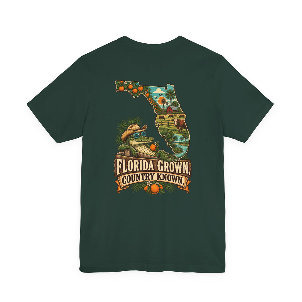 Florida Grown Country Known T-Shirt | Blue Collar Built Designs