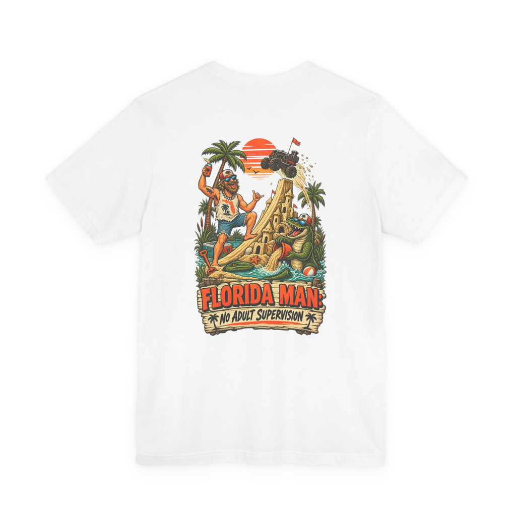 No Adult Supervision Florida Man T-Shirt | Blue Collar Built Designs