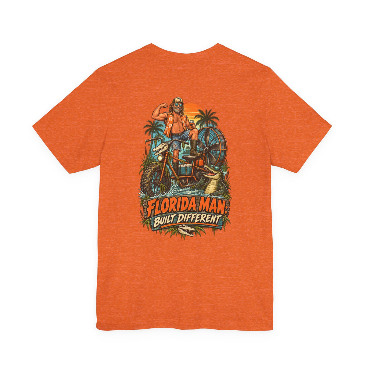 Built Different Florida Man Graphic T-Shirt | Blue Collar Built Designs