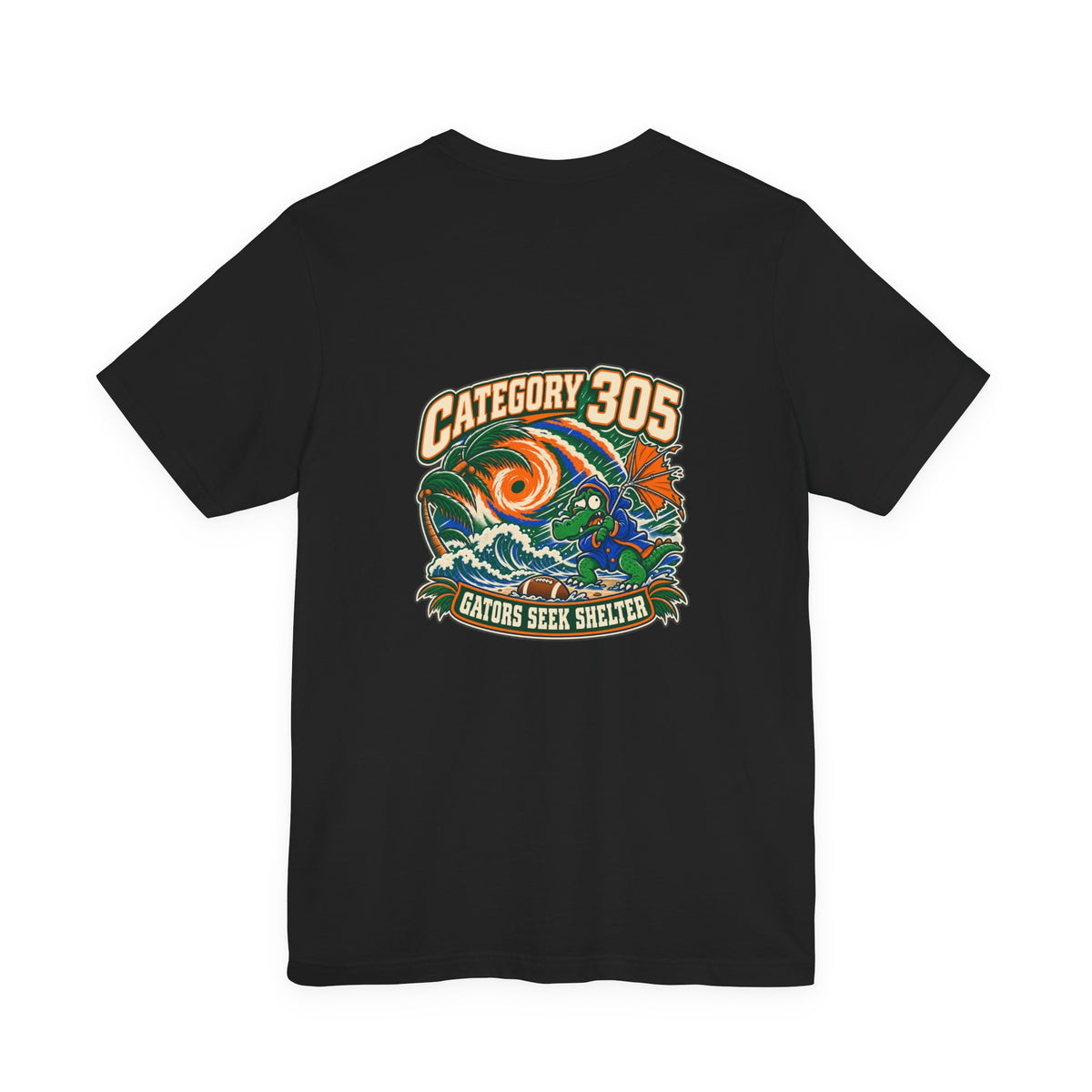 Category 305 — Gators Seek Shelter | Vintage Football Graphic Tee