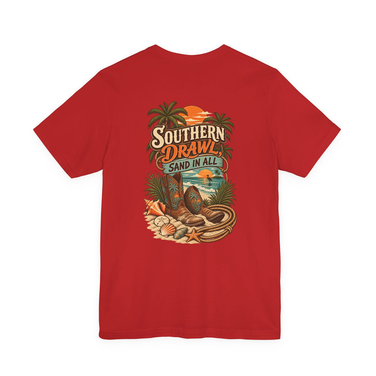 Southern Drawl Sand in All Florida T-Shirt | Blue Collar Built Designs