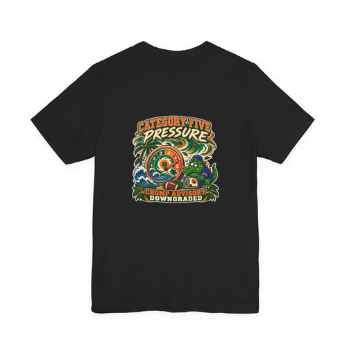 Category Five Pressure — Chomp Advisory Downgraded | Vintage Football Graphic Tee