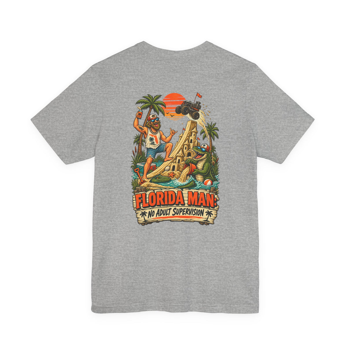 No Adult Supervision Florida Man T-Shirt | Blue Collar Built Designs