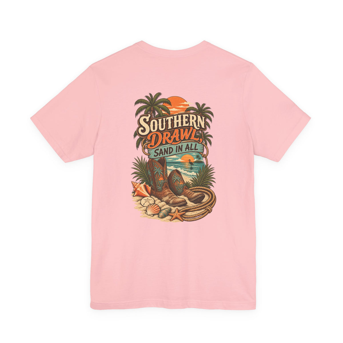 Southern Drawl Sand in All Florida T-Shirt | Blue Collar Built Designs