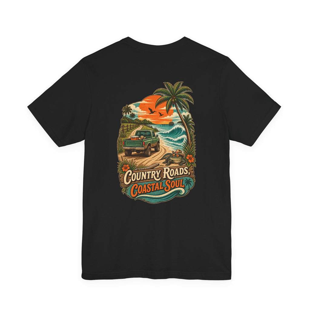 Country Roads Coastal Soul Florida T-Shirt | Blue Collar Built Designs