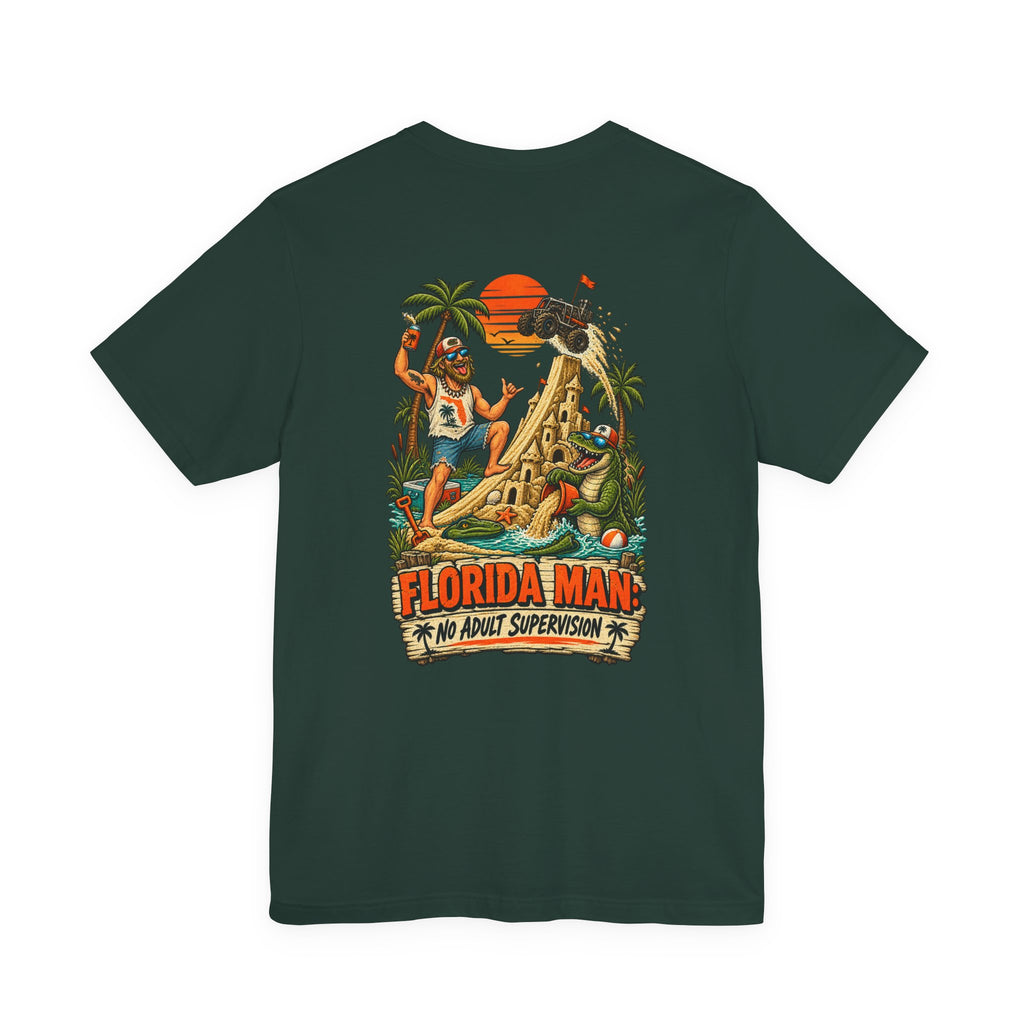 No Adult Supervision Florida Man T-Shirt | Blue Collar Built Designs