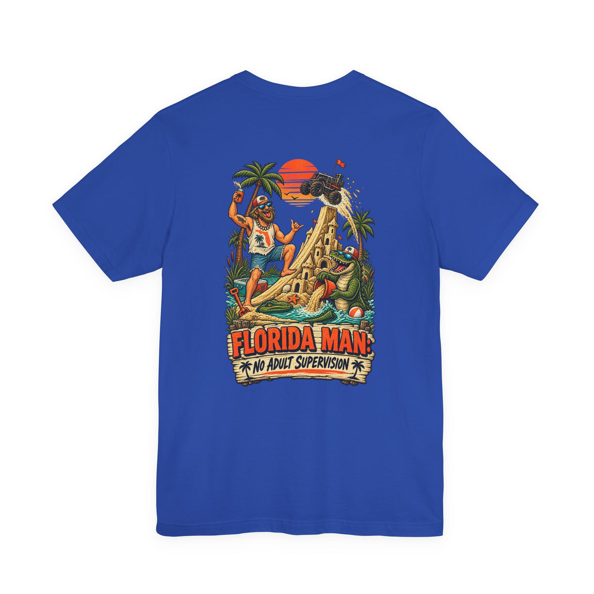 No Adult Supervision Florida Man T-Shirt | Blue Collar Built Designs
