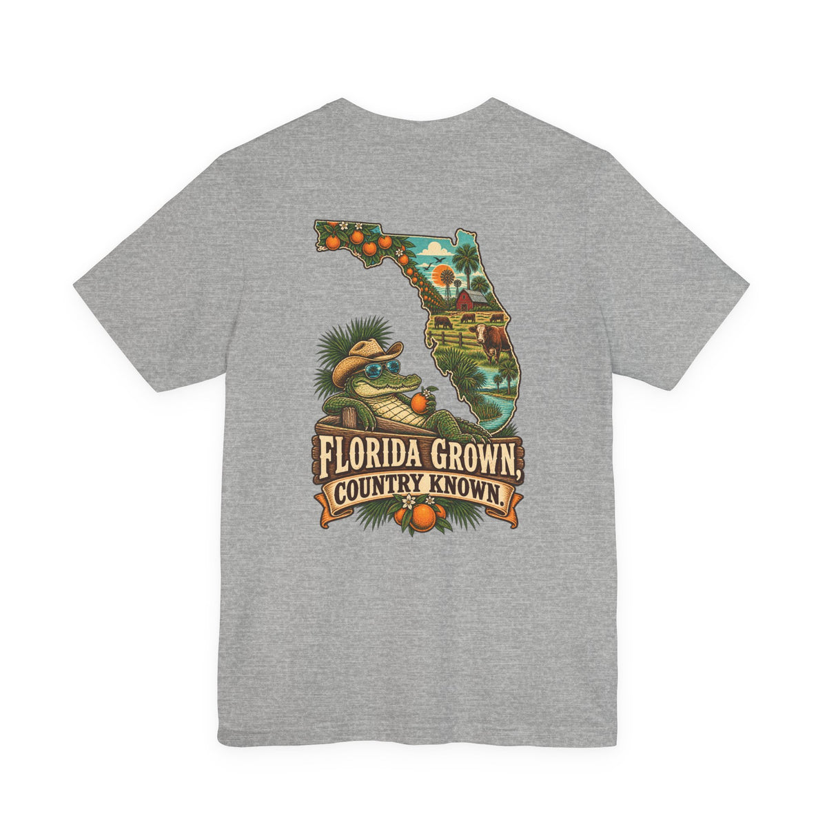 Florida Grown Country Known T-Shirt | Blue Collar Built Designs
