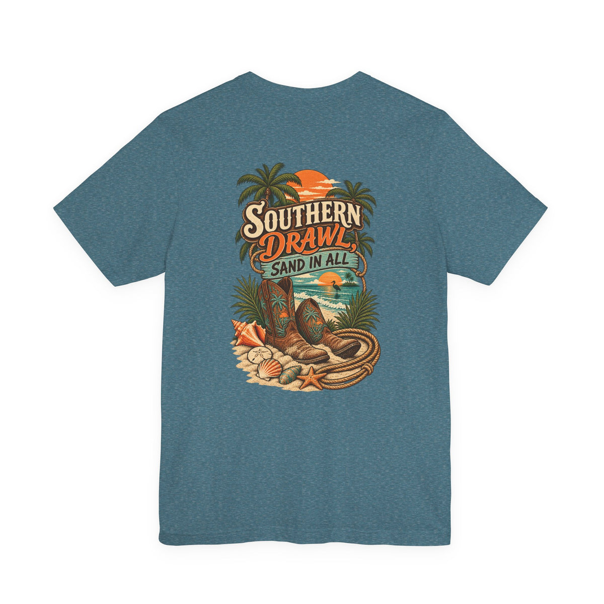 Southern Drawl Sand in All Florida T-Shirt | Blue Collar Built Designs