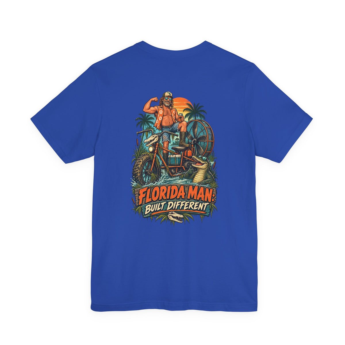 Built Different Florida Man Graphic T-Shirt | Blue Collar Built Designs