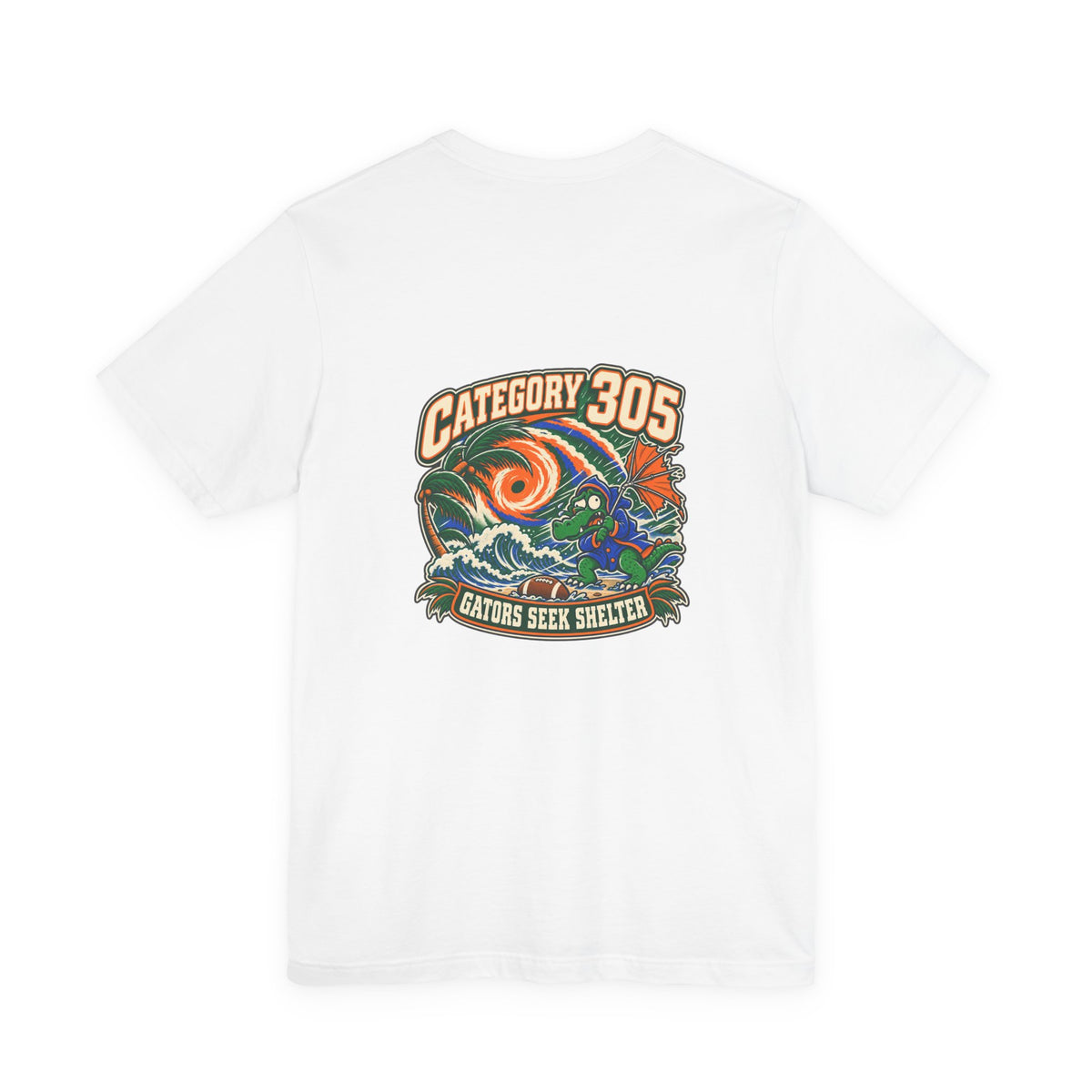 Category 305 — Gators Seek Shelter | Vintage Football Graphic Tee