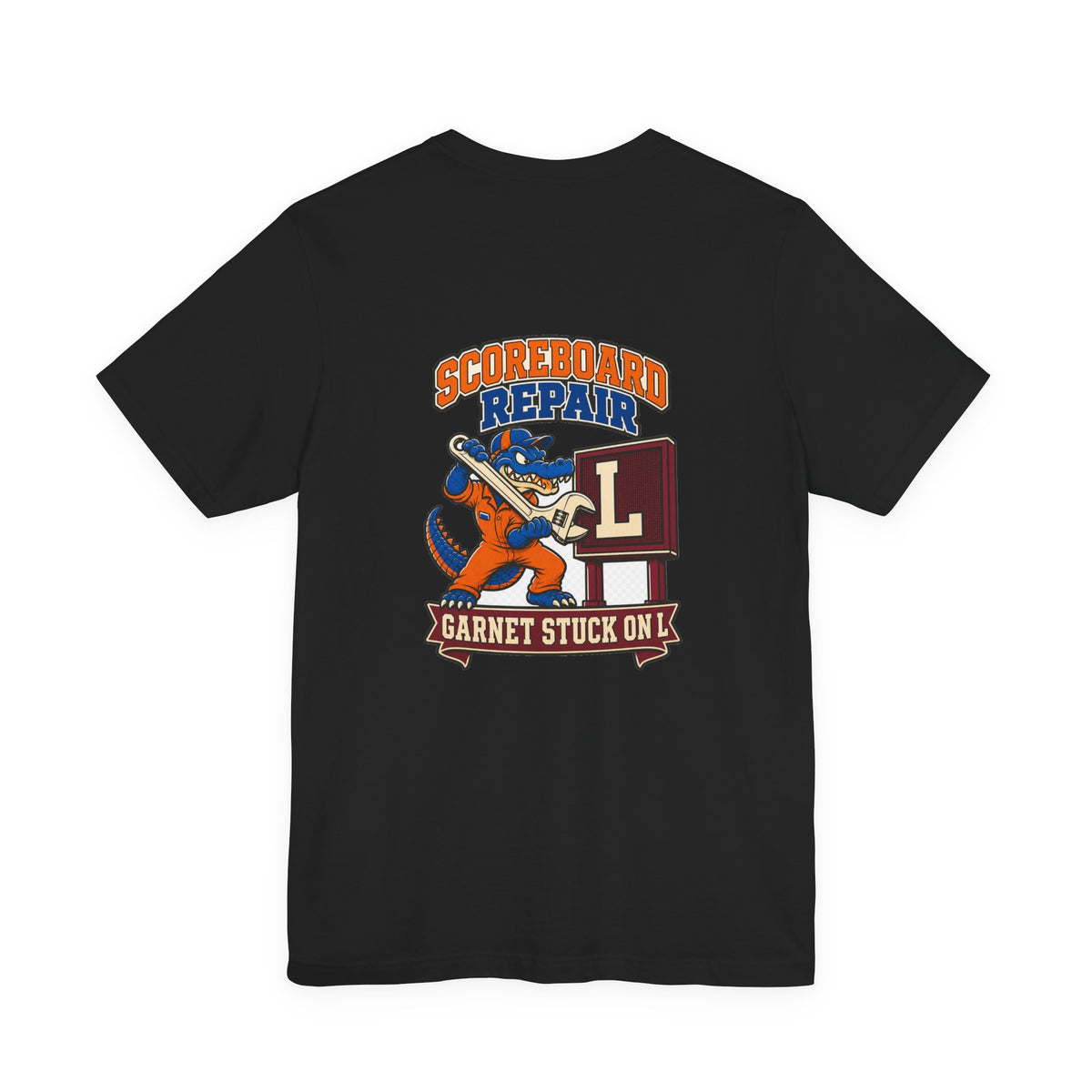 Scoreboard Repair — Garnet Stuck on L | Vintage Football Graphic Tee